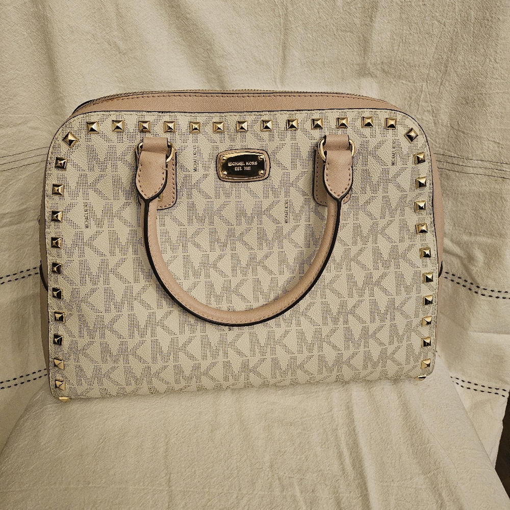 Michael Kors Cream Studded Women's Bag